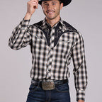Western Black Plaid | Roper Mens