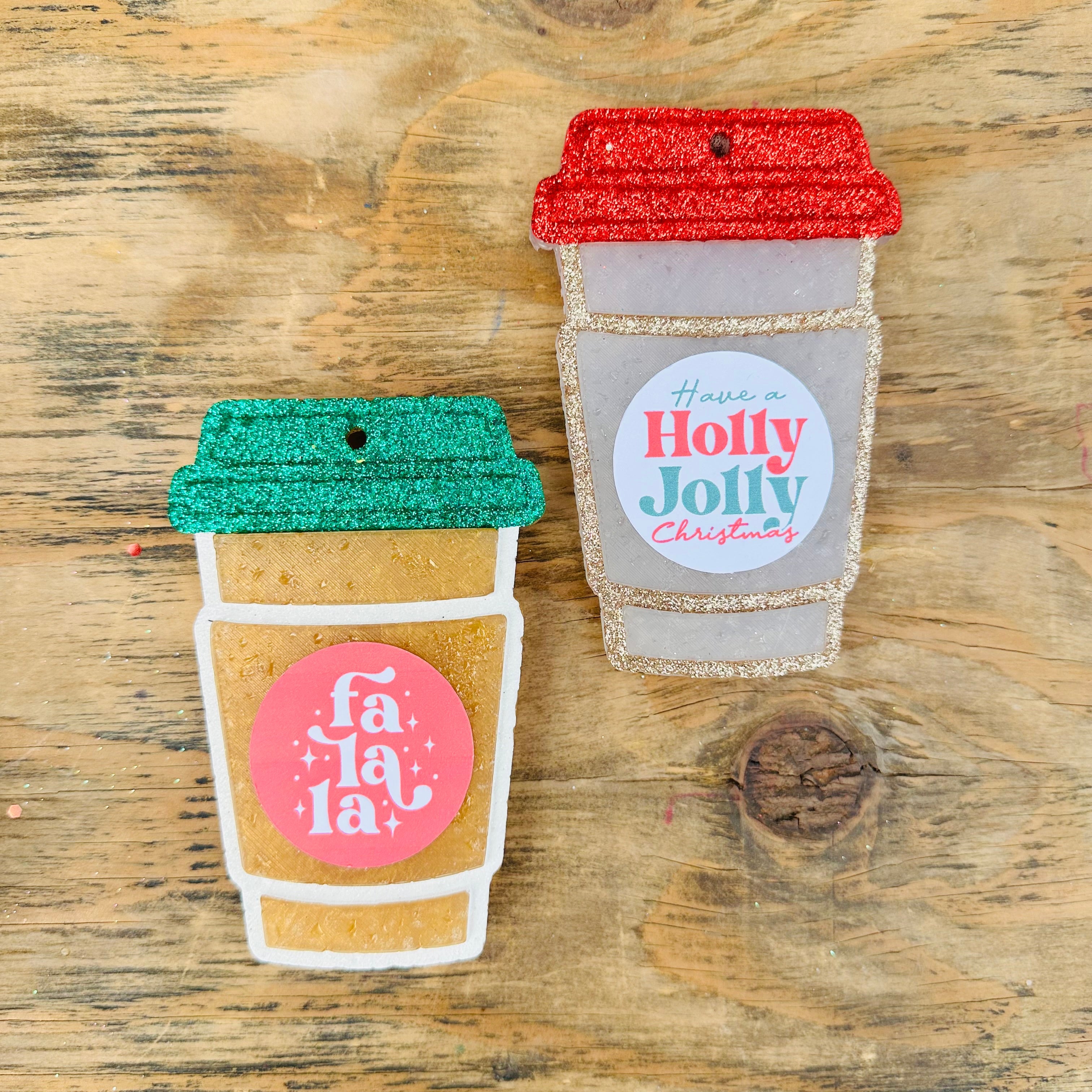 Christmas Latte Cup Car Freshie