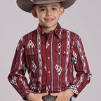 Red Vintage Stripe | Roper Boys