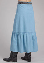 Roper 2337 Solid Denim (Blue) - Women's Skirt