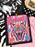 Bobcats Pink Stripe Preppy Tee