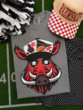 Razorbacks Cool Mascot In Trucker Tee