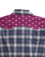 Tin Haul 00167 Star Ombre Plaid (Blue) - Women's Western Shirt