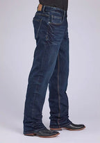 Stetson 1313 Modern Fit Stretch (Gold/Dark Wash) - Men's Jeans