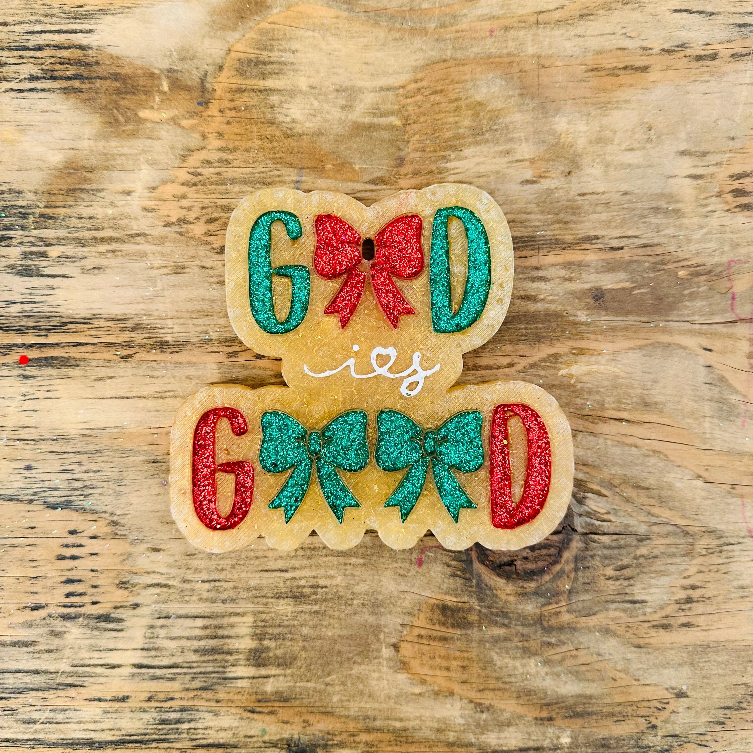 Christmas “God is Good” Car Freshie