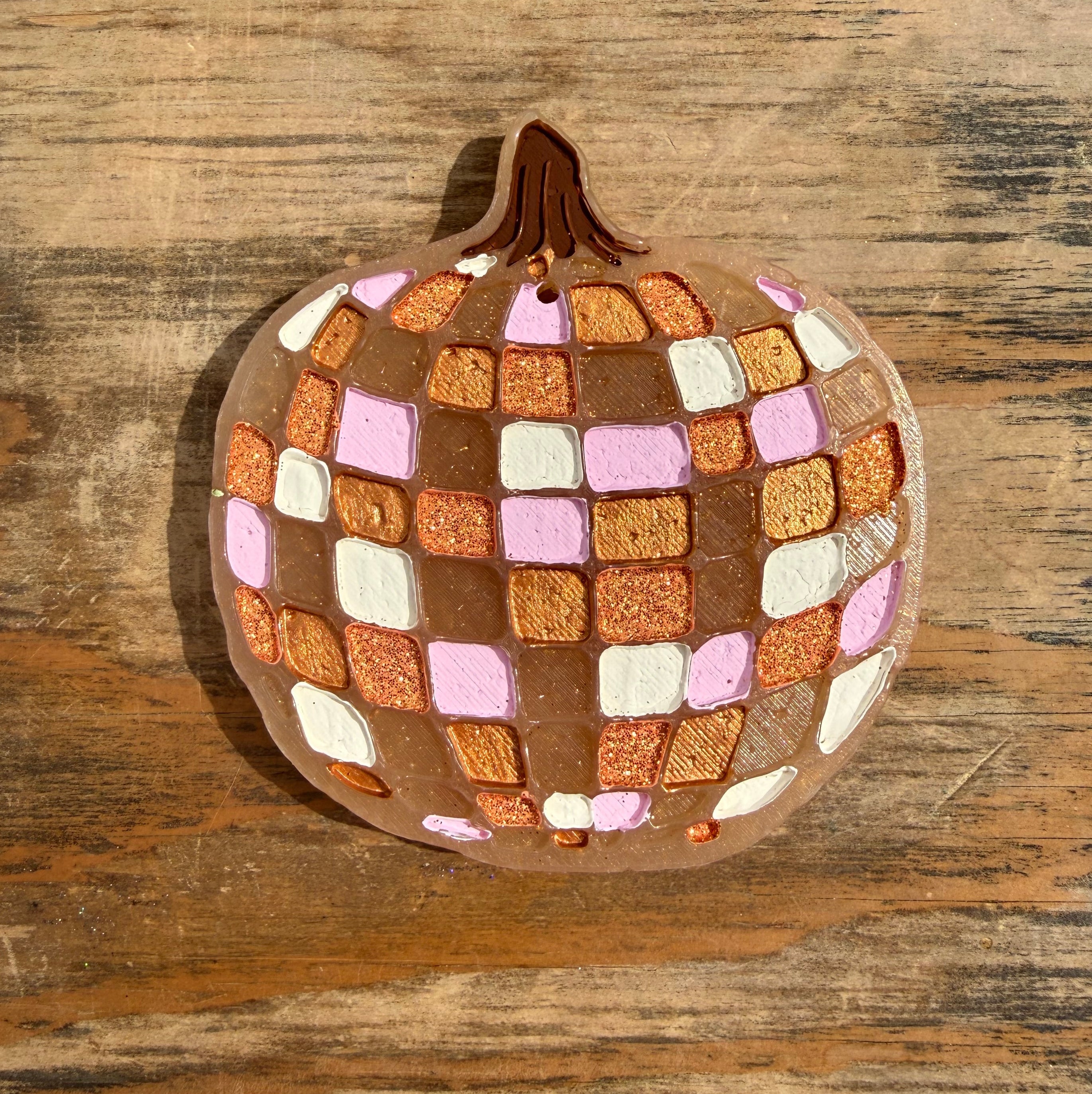 Fall Disco Pumpkin Car Freshie