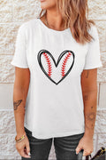 Baseball Heart Top