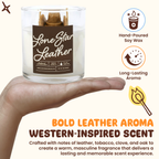 Lone Star Leather Container Candle