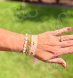 Miyuki Love Cross Bracelet