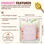 Birthday Cake Container Candle