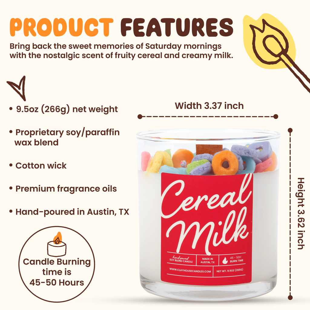 Cereal Milk Container Candle