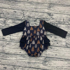 Leopard trees ruffle romper
