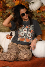 Fall Florals & Pumpkins Tee