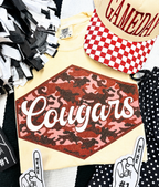 Custom School Spirit Colored Camo Tee