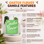Cactus Flower Container Candle