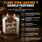 Lone Star Leather Container Candle
