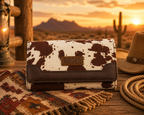 RODEO™ BROWN COW PRINT WALLET