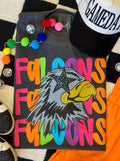 Falcons Neon Mascot Tee