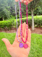 Smiley Beaded Necklace
