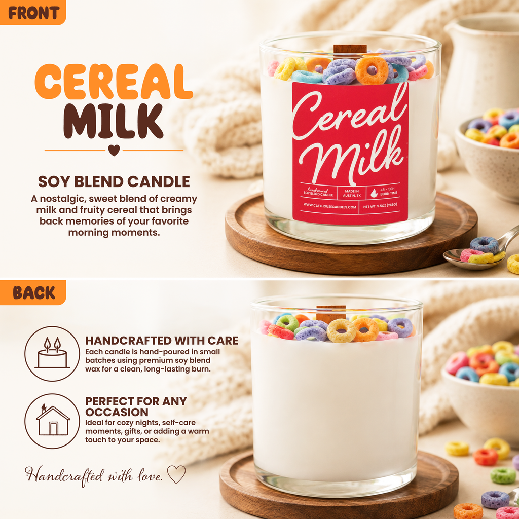 Cereal Milk Container Candle