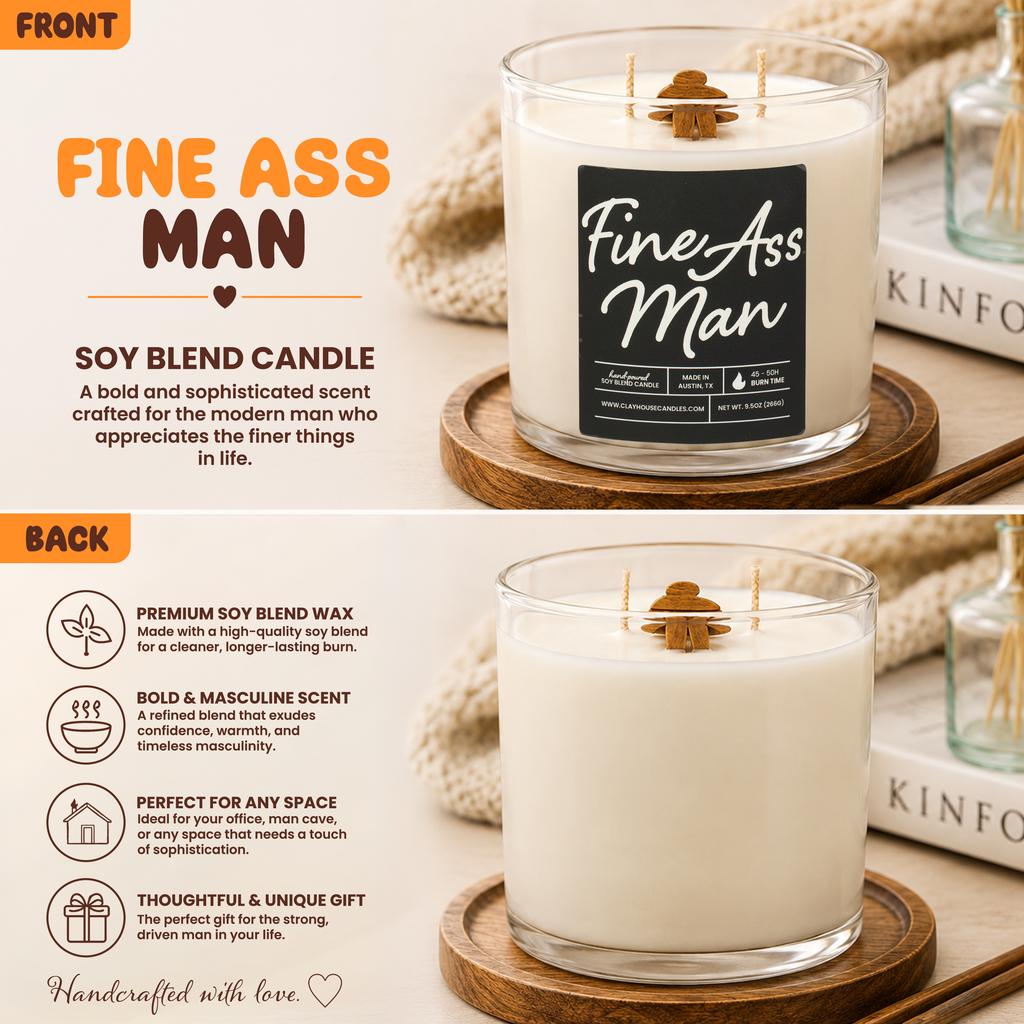 Fine Ass Man Container Candle