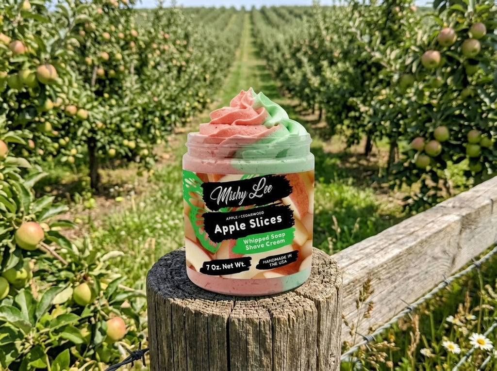 Apple Slices Whipped Soap and Shave Cream