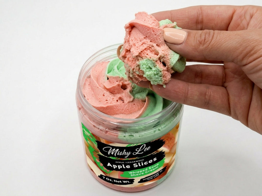 Apple Slices Whipped Soap and Shave Cream