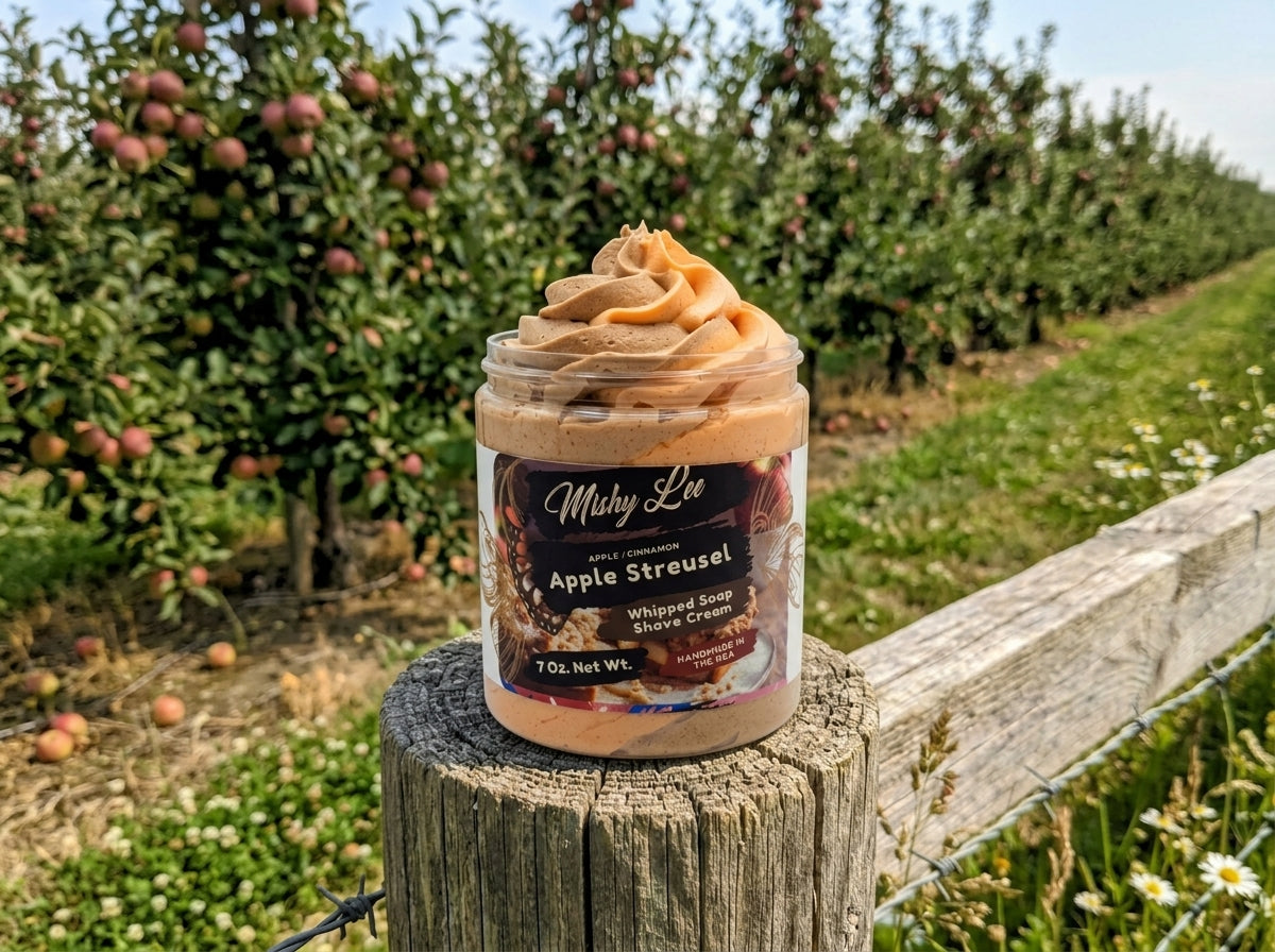 Apple Streusel Whipped Soap and Shave Cream