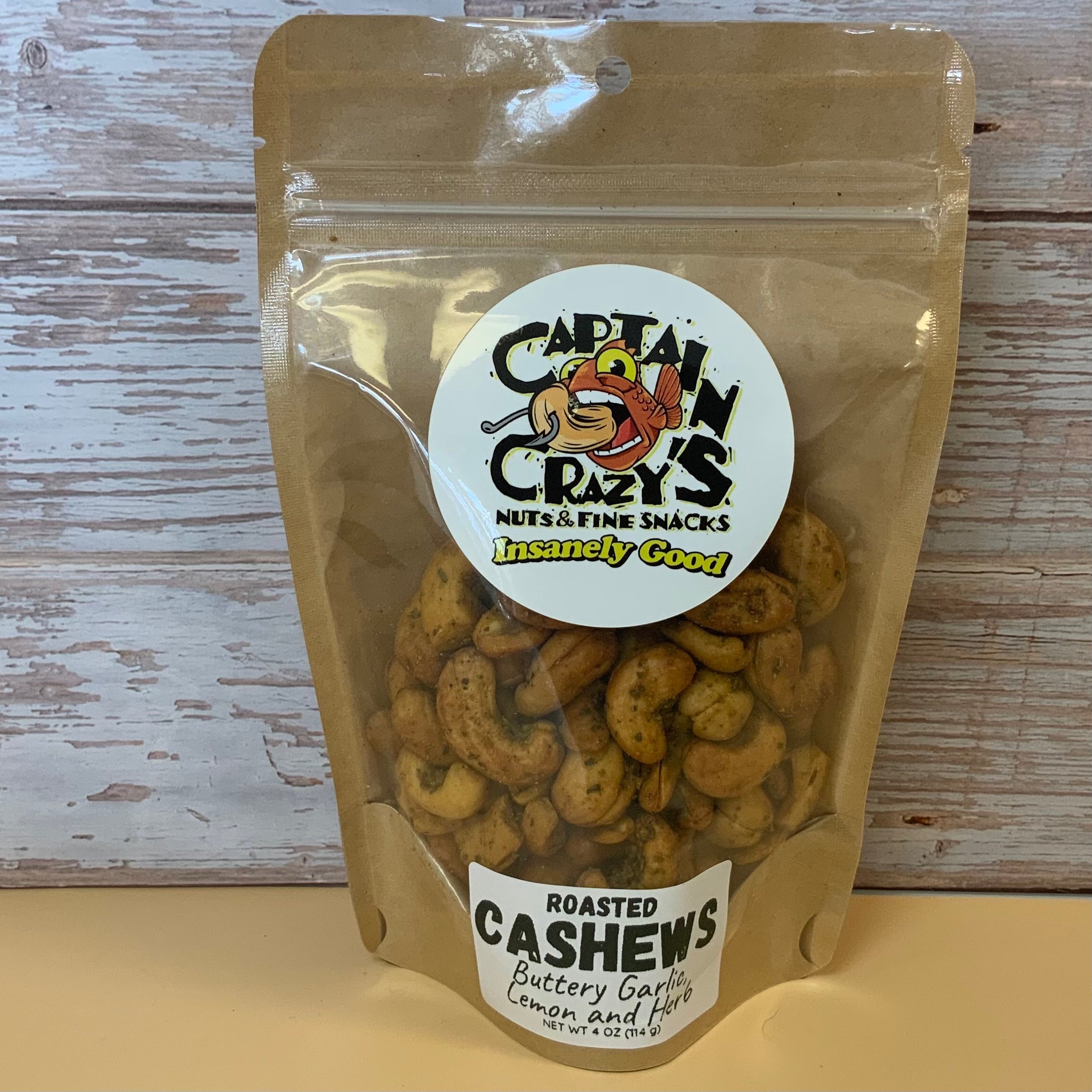 Buttery Garlic, Lemon & Herb Roasted Cashews