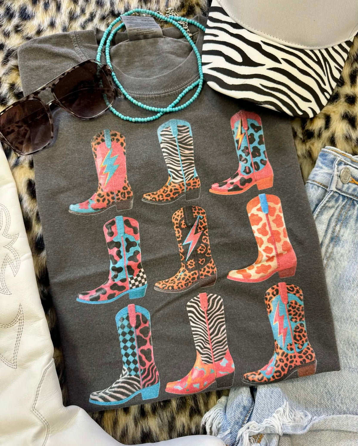 Funky Cowboy Boots Tee
