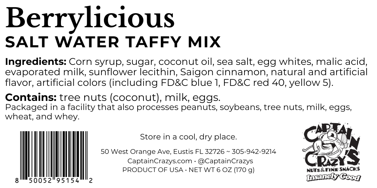 Berrylicious Salt Water Taffy Mix | Berry Candy Collection