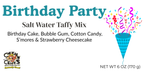 Birthday Party Salt Water Taffy Mix | Birthday Cake, Bubble Gum & Sweet Treat Flavors