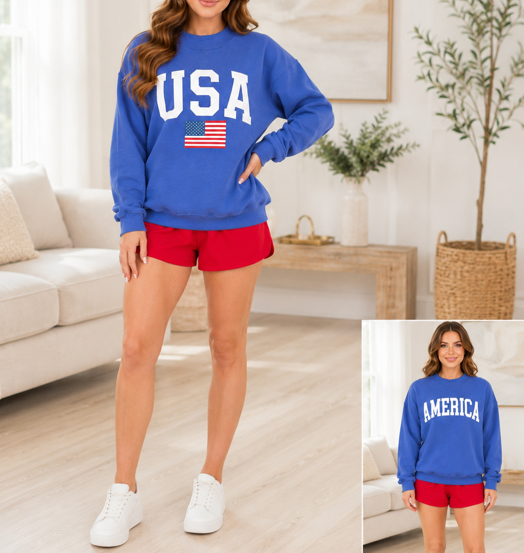 Reversible America/USA Mock