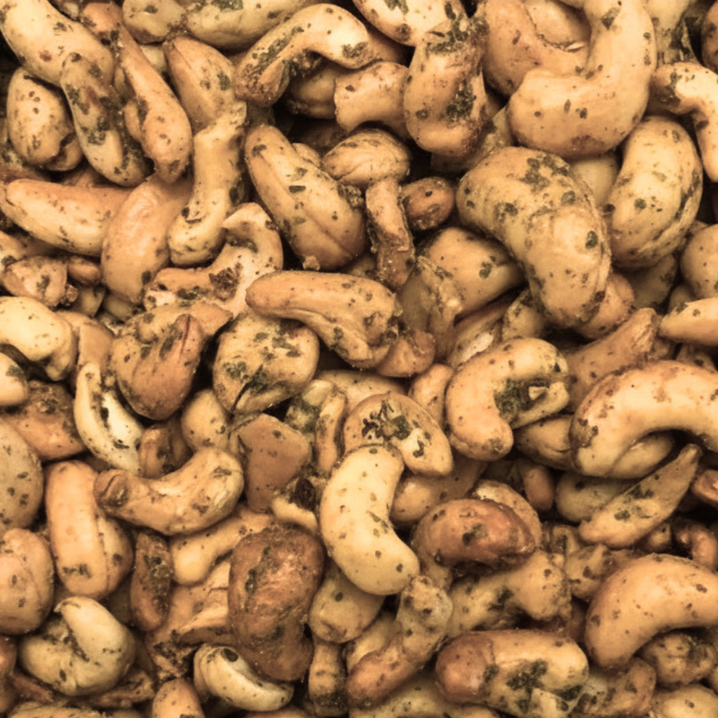 Buttery Garlic, Lemon & Herb Roasted Cashews