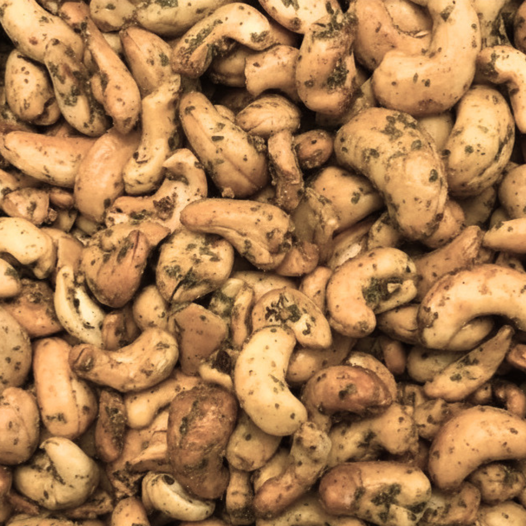 Buttery Garlic, Lemon & Herb Roasted Cashews