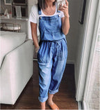 Cowgirl Drawstring Denim Overalls | Comfortable & Stylish for Every Cowgirl