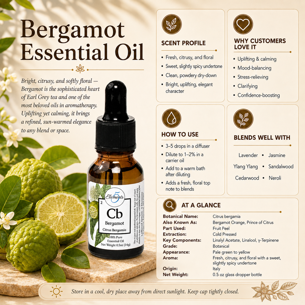 Bergamot | Essential Oil | Citrus bergamia