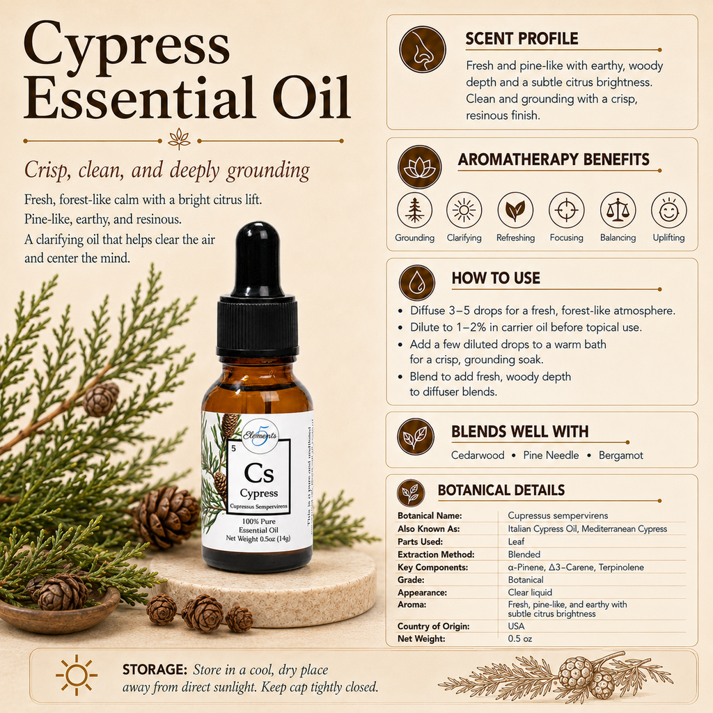 Cypress | Essential Oil | Cupressus sempervirens