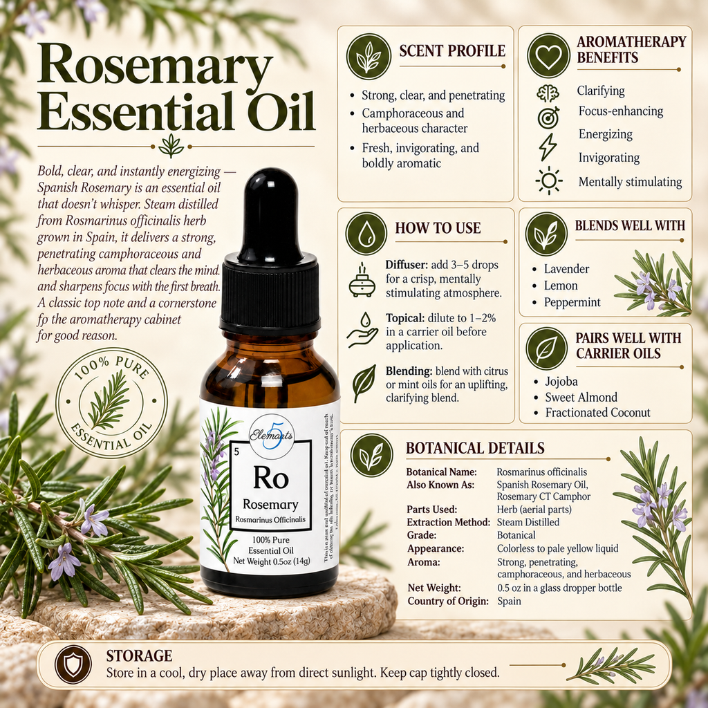 Rosemary | Essential Oil | Rosmarinus officinalis