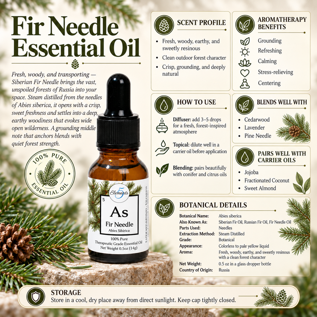 Siberian Fir Needle | Essential Oil | Abies sibirica