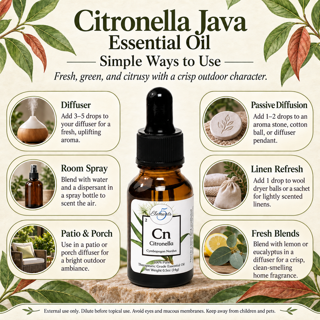 Citronella Java | Essential Oil | Cymbopogon nardus