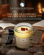 Orange & Cinnamon | Essential Oil | 3 oz Jar Candle