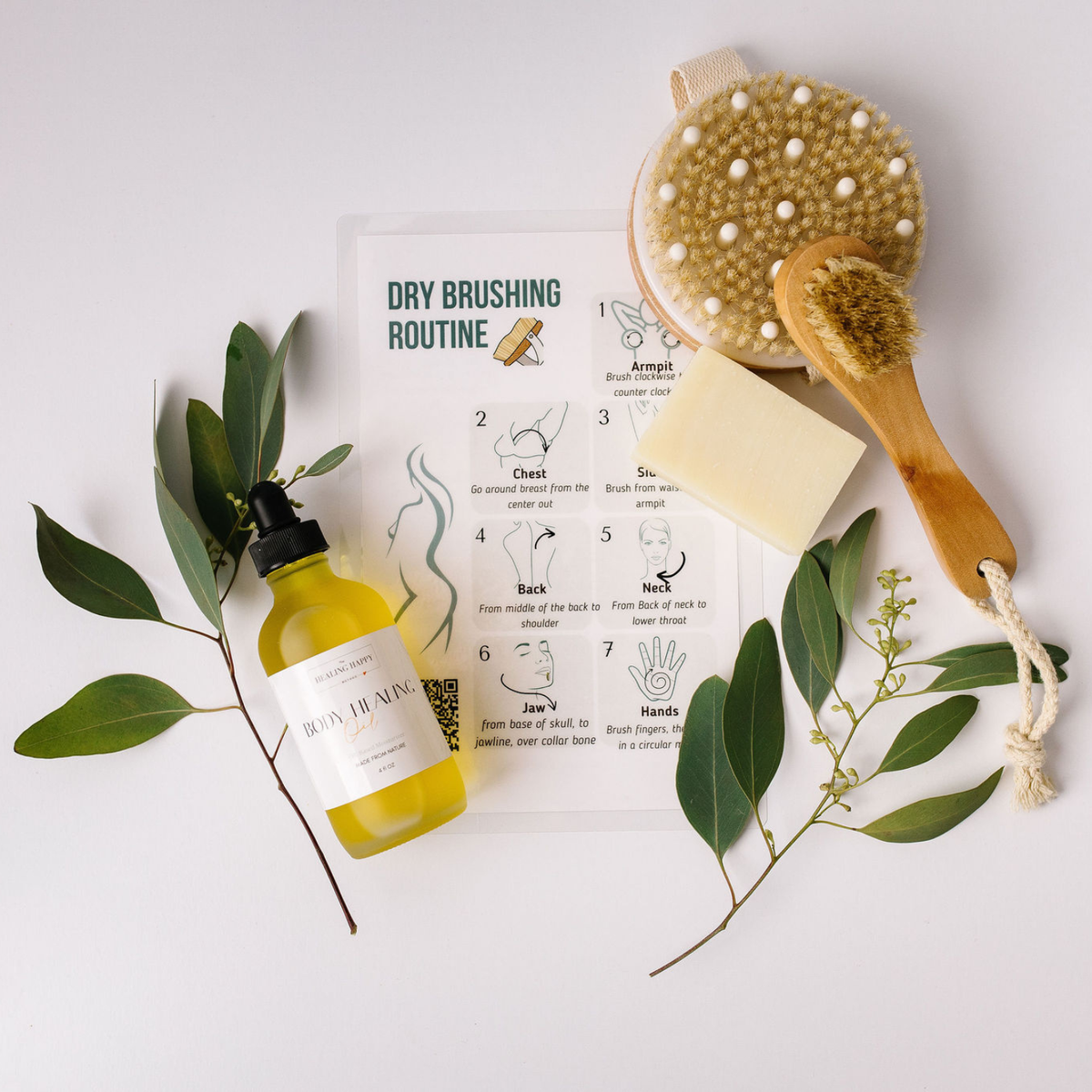 Dry Brush Skin Care Kit + Body Oil New Year