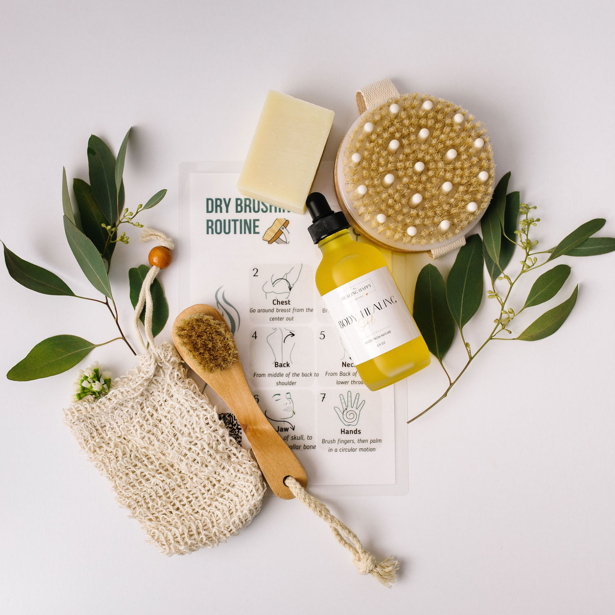 Dry Brush Skin Care Kit + Body Oil New Year