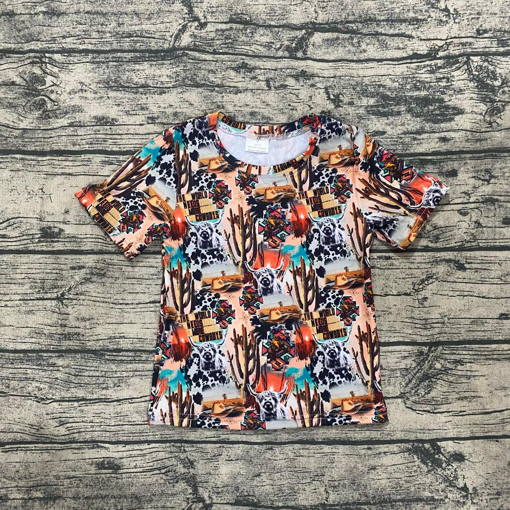 Western collage Short Sleeve T shirt