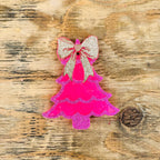 Christmas Tree with a Bow Car Freshie