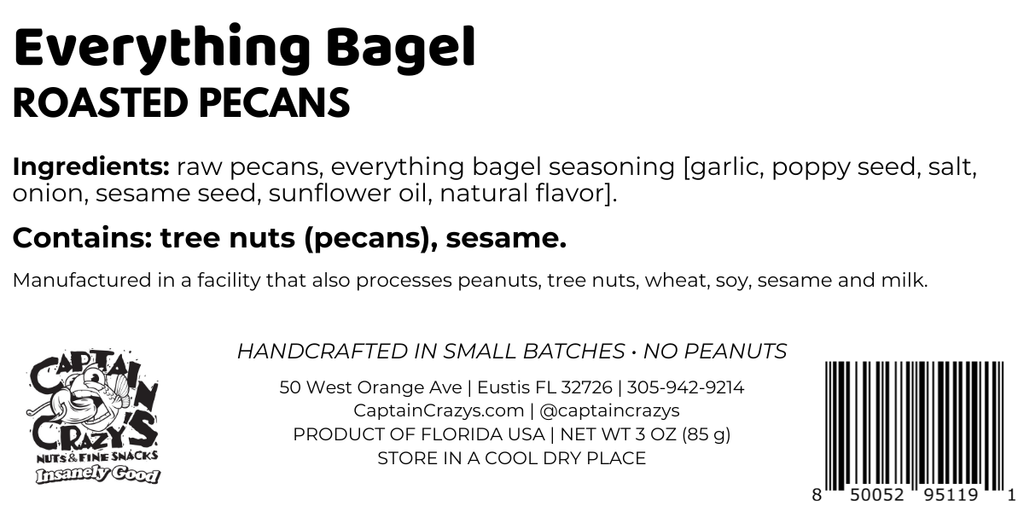 Everything Bagel Roasted Pecans