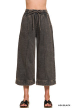 Acid Wash Crop Zenana Wide Leg Pants *Multiple Colors*