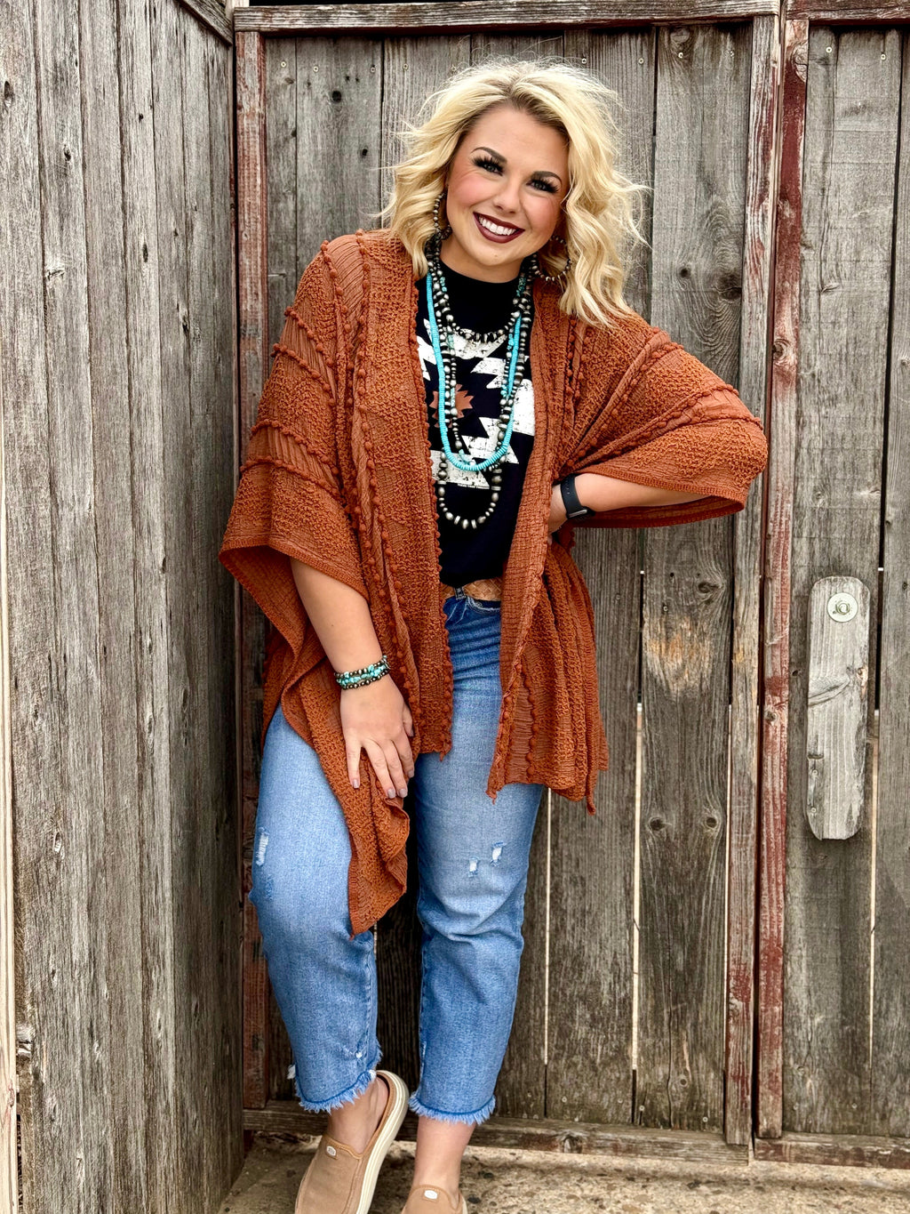 Durango Aztec Vneck Tee