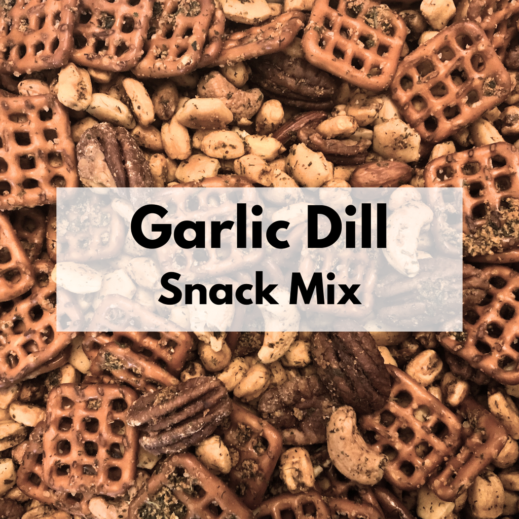 Garlic Dill Nutty Snack Mix